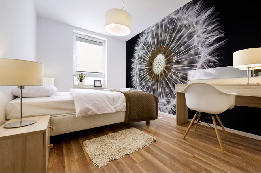 Ethereal Dandelion Clock Mural print