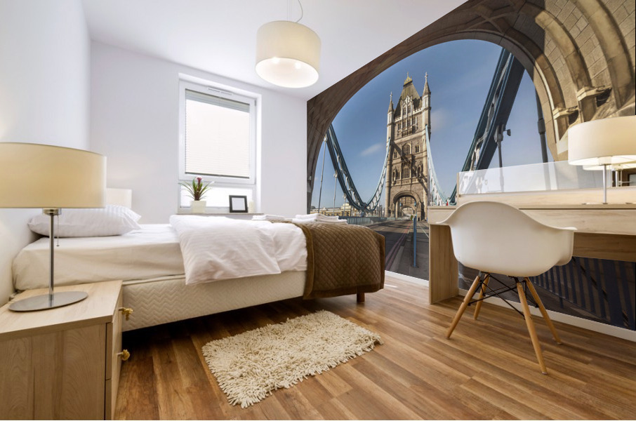 Through the Tower Bridge Mural print