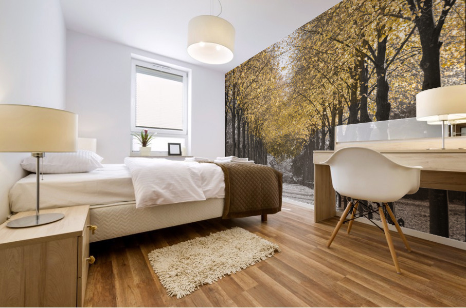 White Gold Mural print