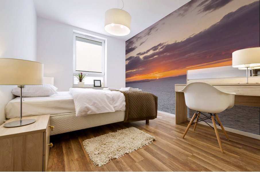 Golden Serenity Mural print