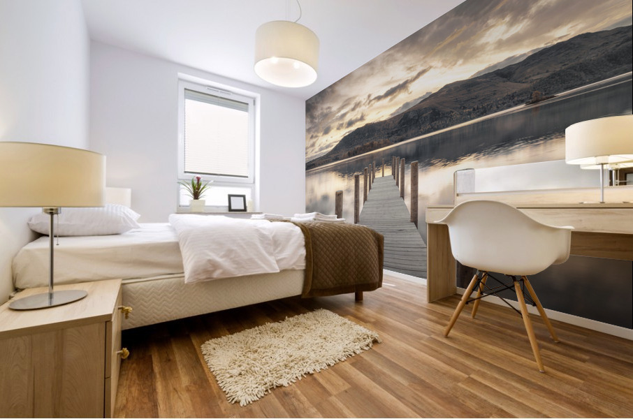 Derwentwater pier Mural print