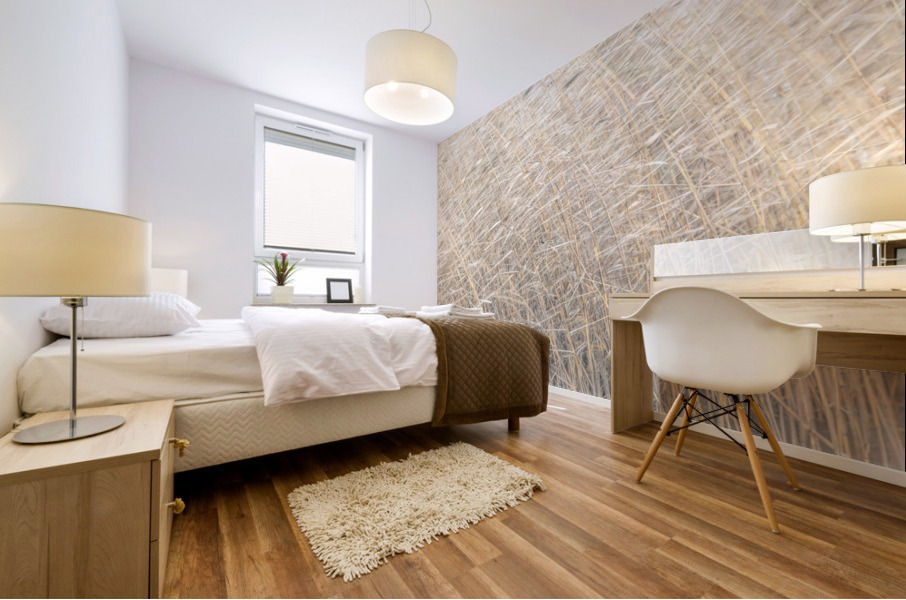 Brown reeds  Mural print
