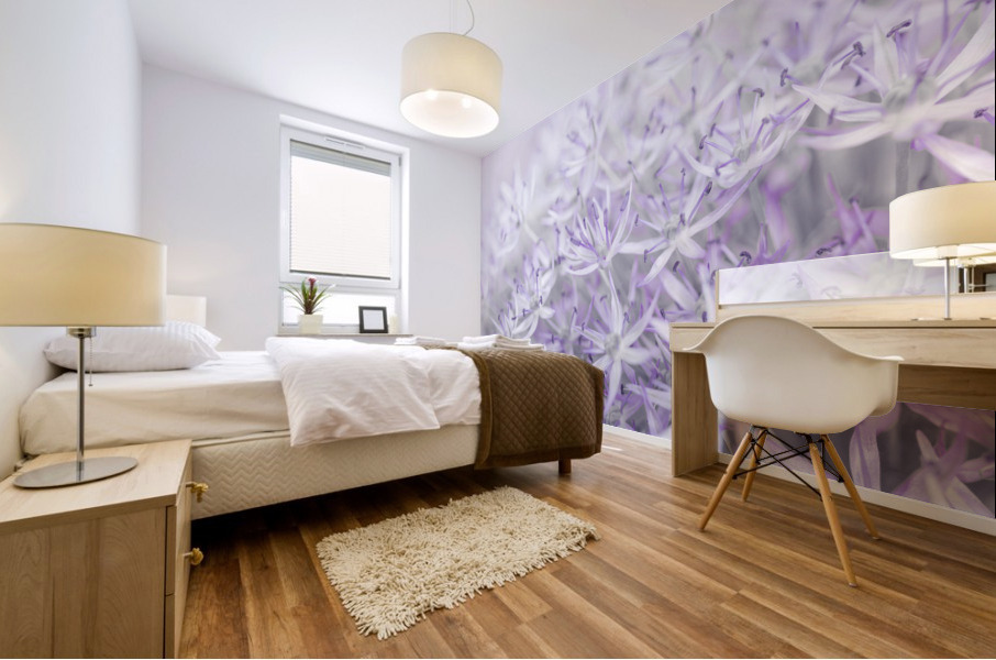 Allium flowers Mural print