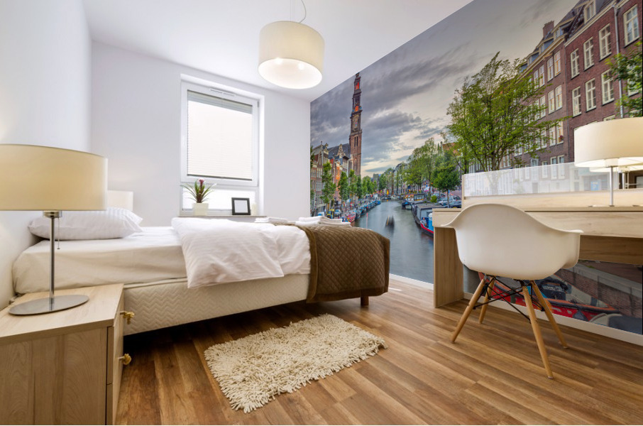 Amsterdam Canal Mural print