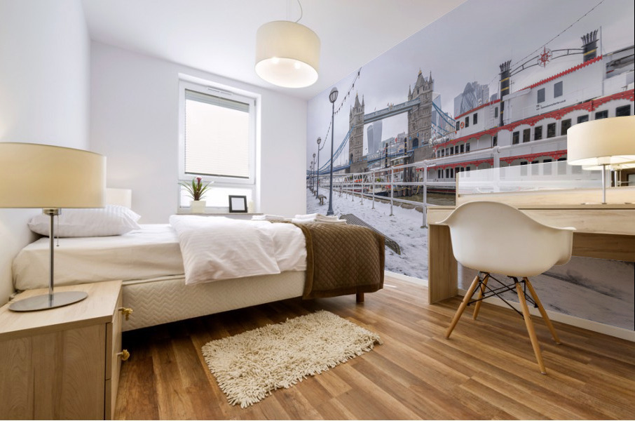 London Winter Mural print
