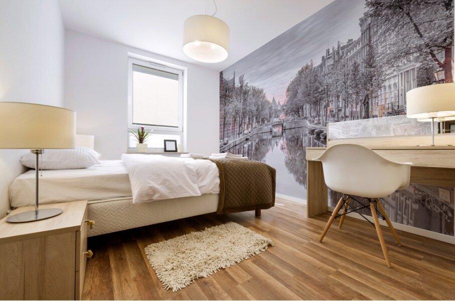 Charming Amsterdam Canal Mural print