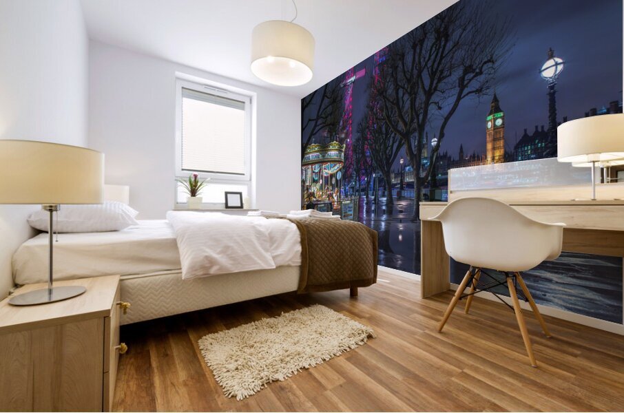 London Evening Mural print