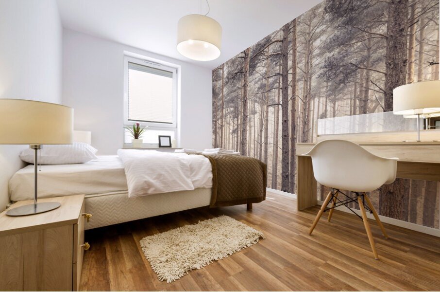 Misty Forest Mural print