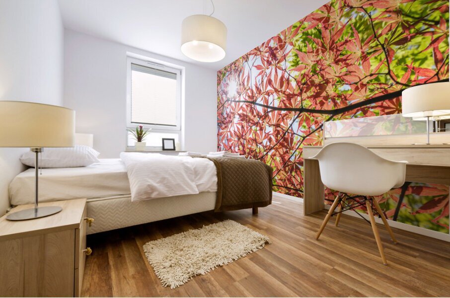 Autumn leaves Mural print