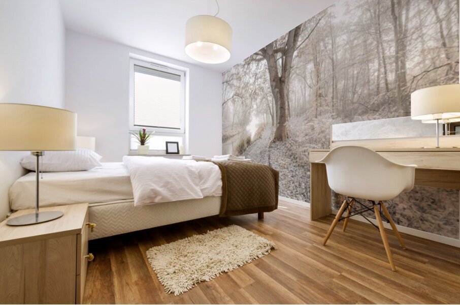 Misty Forest Mural print