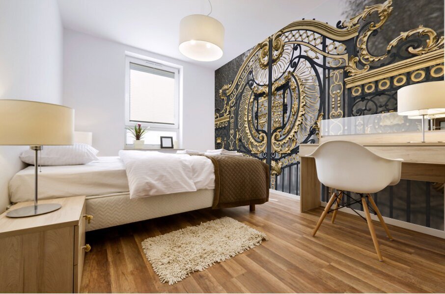 Green park gate Mural print