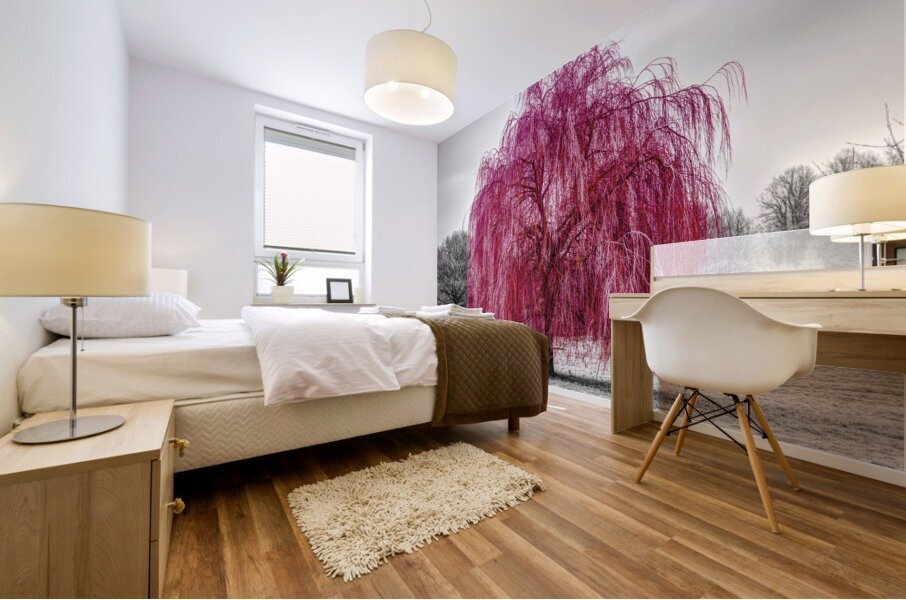 Red Tree Mural print