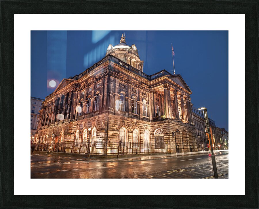 Town Hall Building Picture Frame print