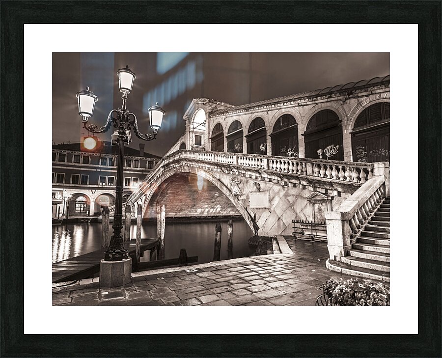 Rialto Bridge Picture Frame print