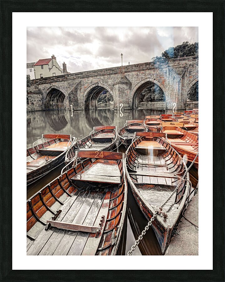 Rowing Boats Picture Frame print