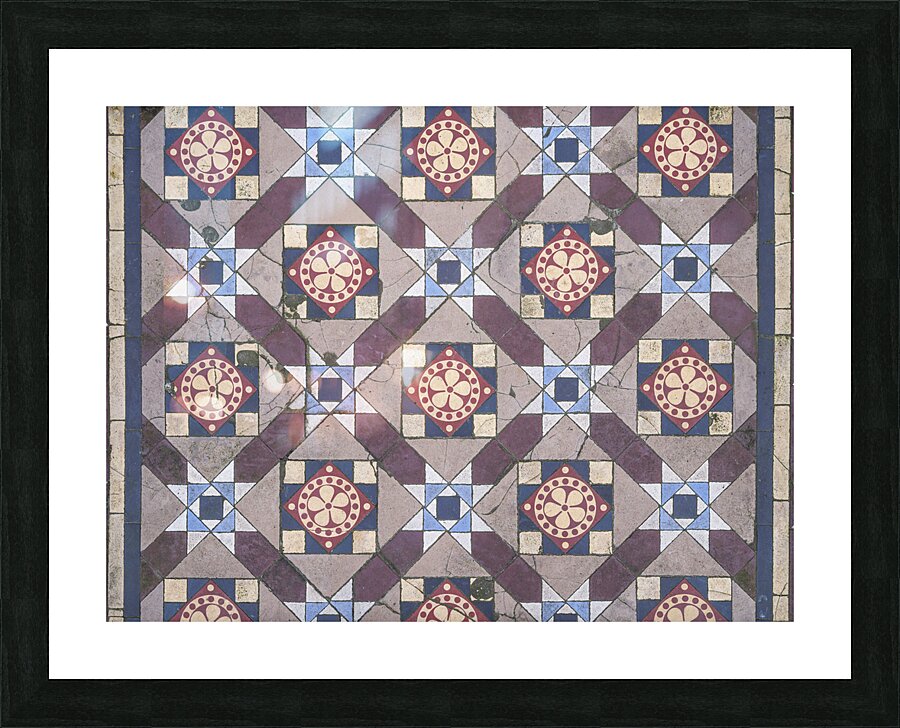 Mosaic Tile Picture Frame print