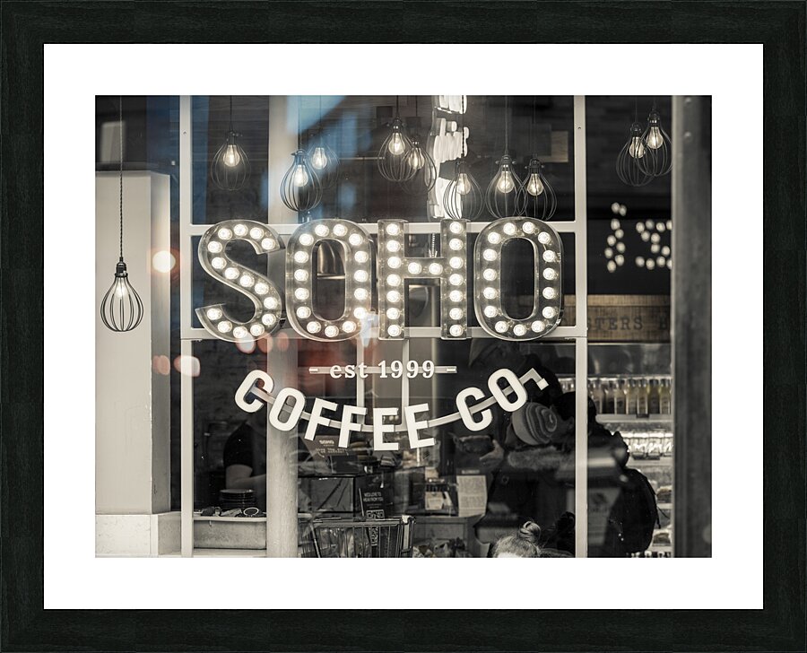 SOHO Coffee store Picture Frame print