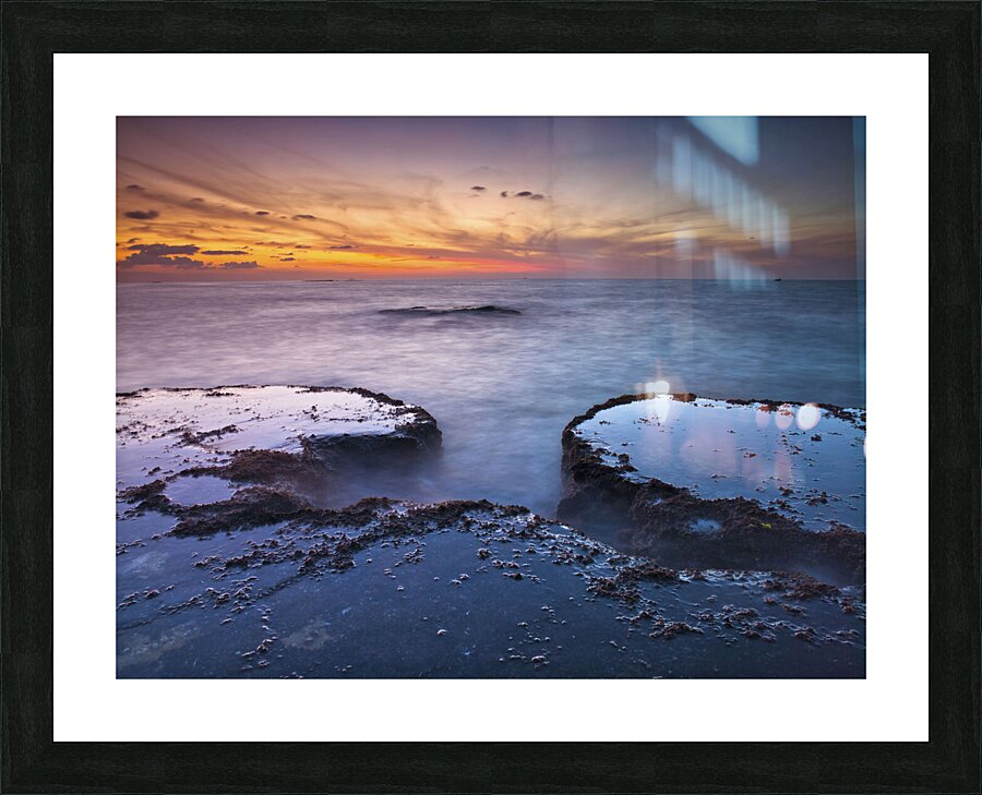 Tranquil Beach Picture Frame print