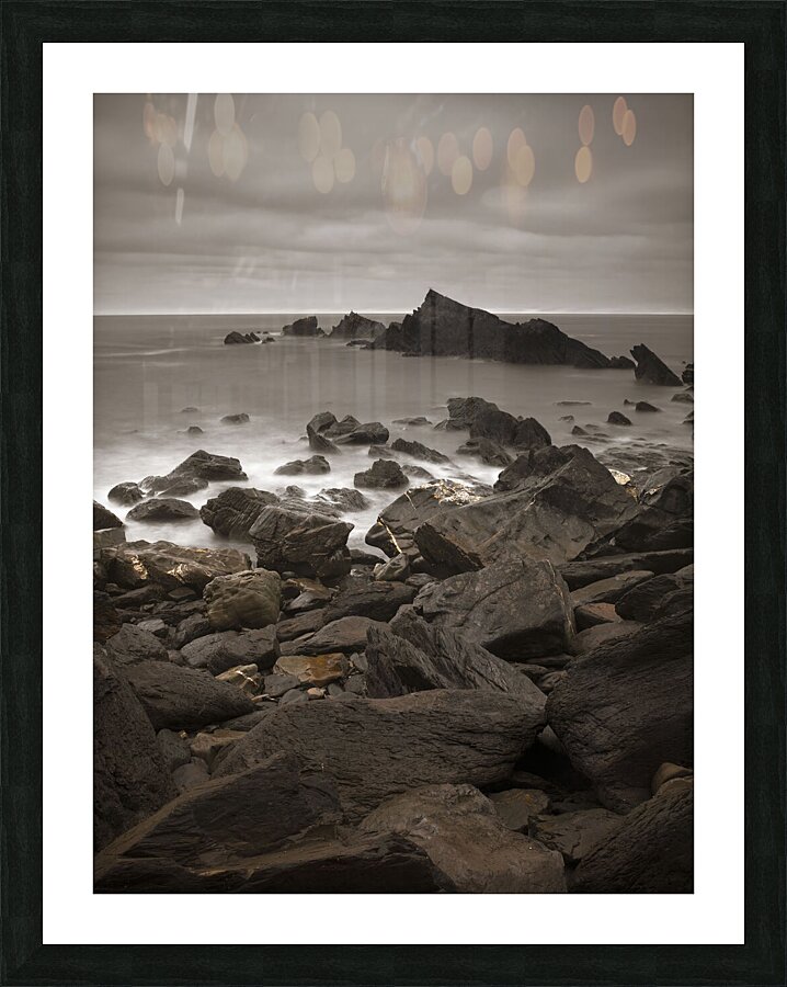 Duckpool Beach Picture Frame print