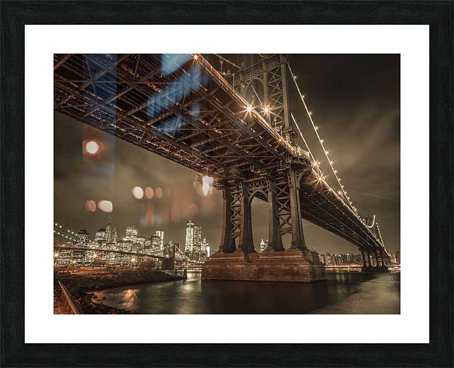 Manhattan Bridge Picture Frame print