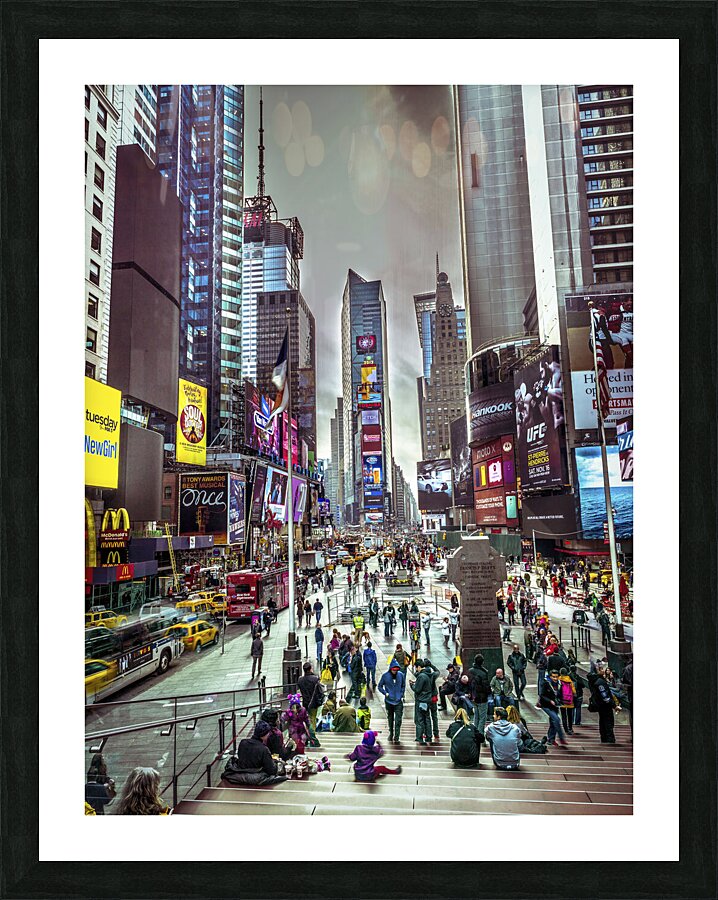 Busy Broadway Picture Frame print