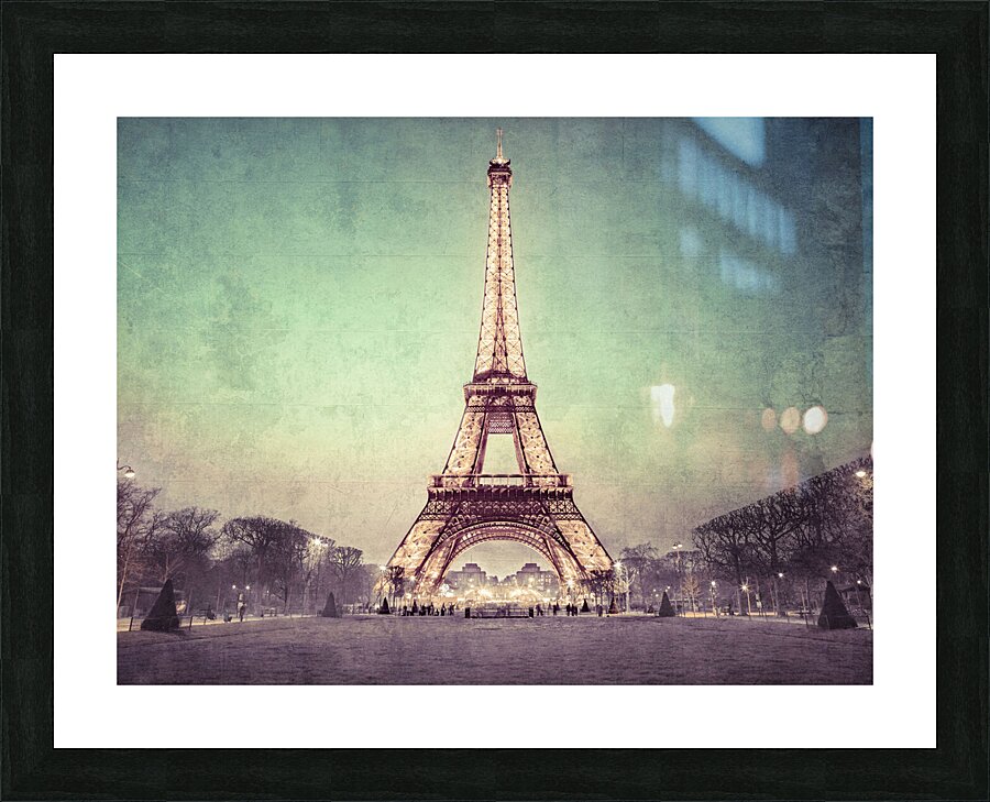 Eiffel tower at Dusk Picture Frame print