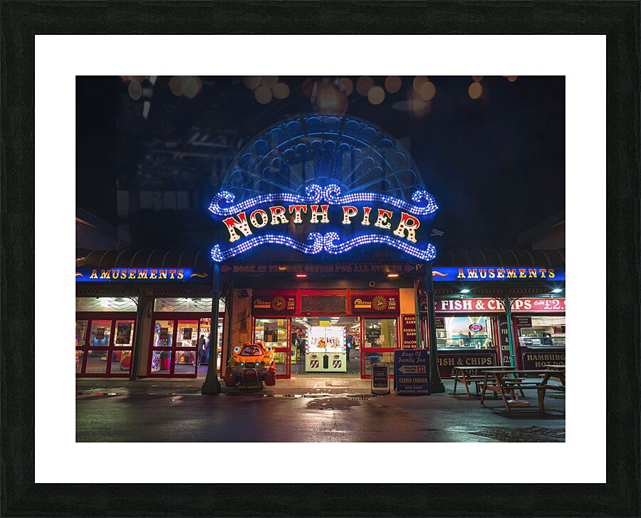 North Pier Blackpool Picture Frame print