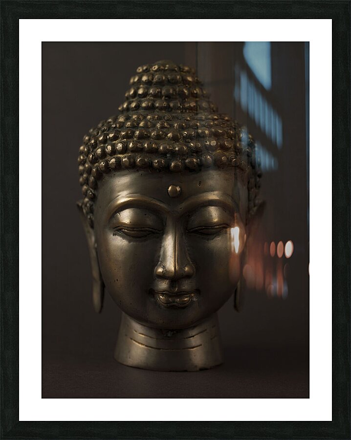 Bronze Buddha Picture Frame print