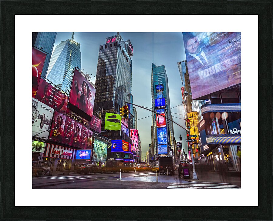 Times Square Picture Frame print