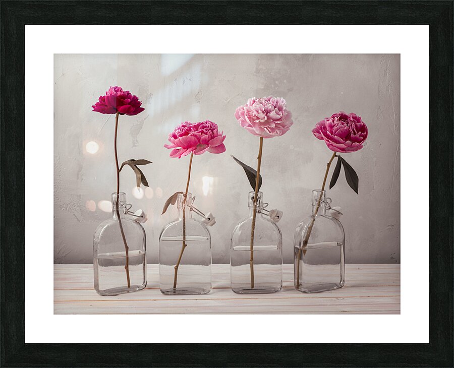 Bottled Blossoms Picture Frame print