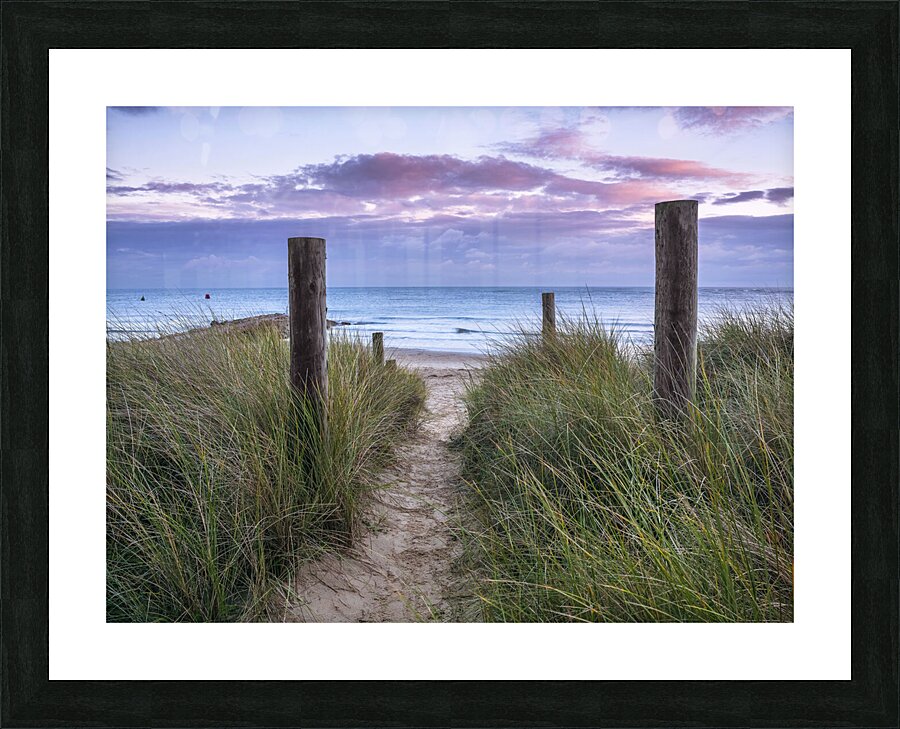 Tranquil beach Picture Frame print