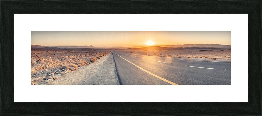 Desert Dawn Drive Picture Frame print