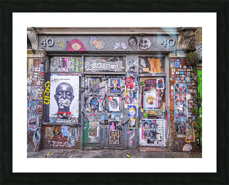 Graffiti lane Picture Frame print