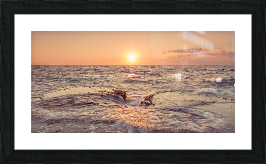 Sunset Beach Picture Frame print