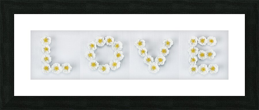 Floral Love Picture Frame print