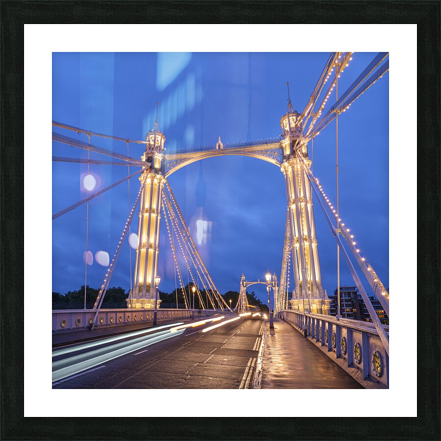 Albert Bridge at Night Picture Frame print