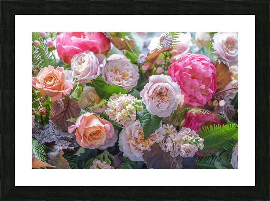 Mixed flowers Picture Frame print