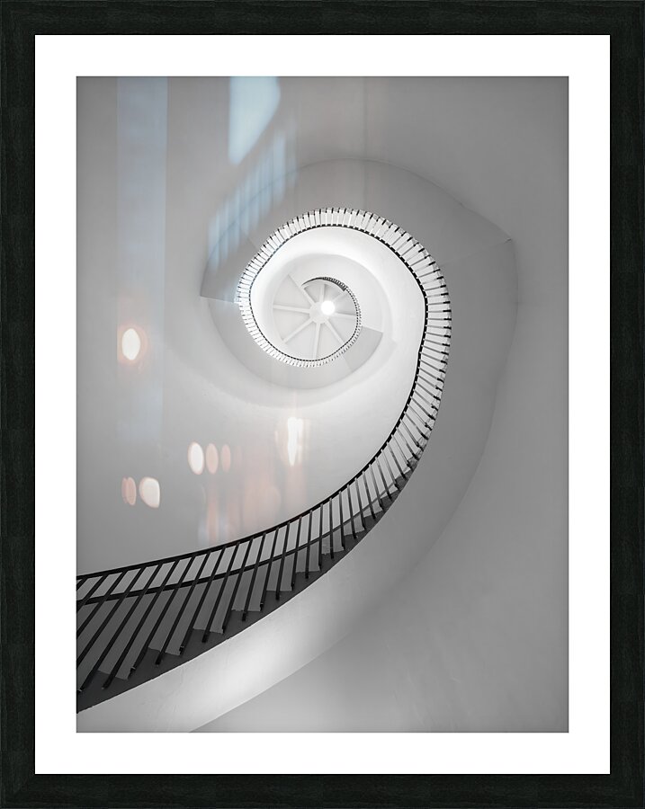 Spiral staircase Picture Frame print