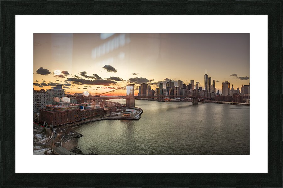 Lower Manhattan Skyline Picture Frame print