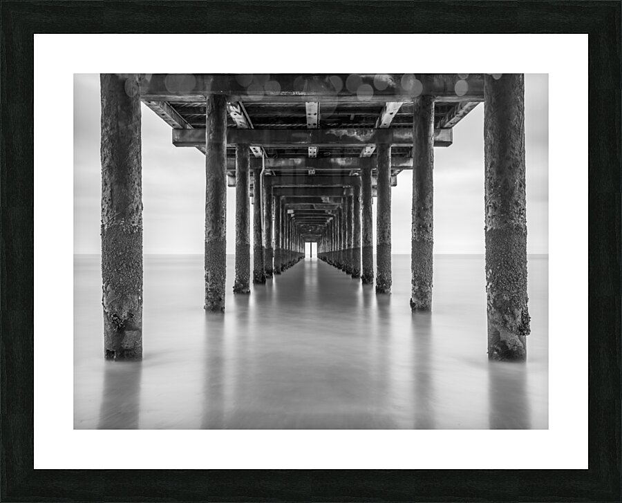 Pillars Under a Pier Picture Frame print