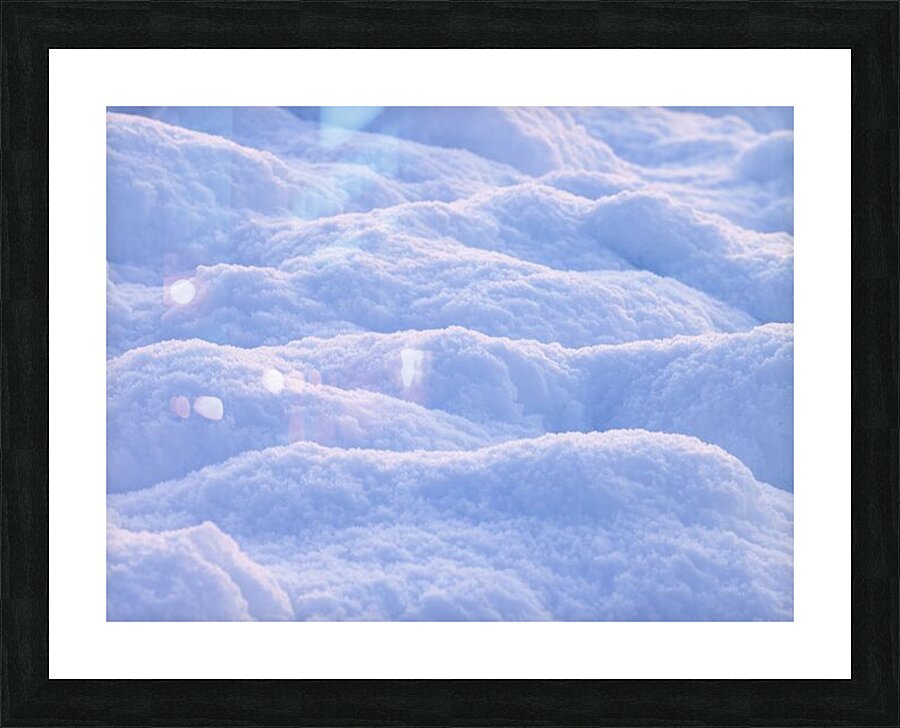 Snow Close up Picture Frame print