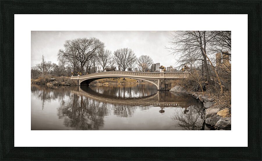 Bridge Over Pond Picture Frame print