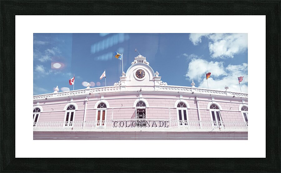 Colonial Pink Facade Picture Frame print