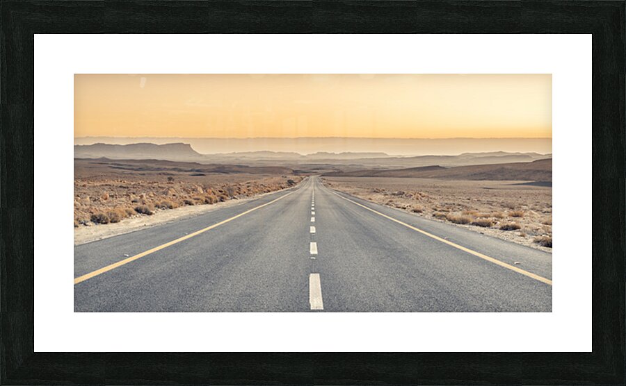 Desert Highway Picture Frame print