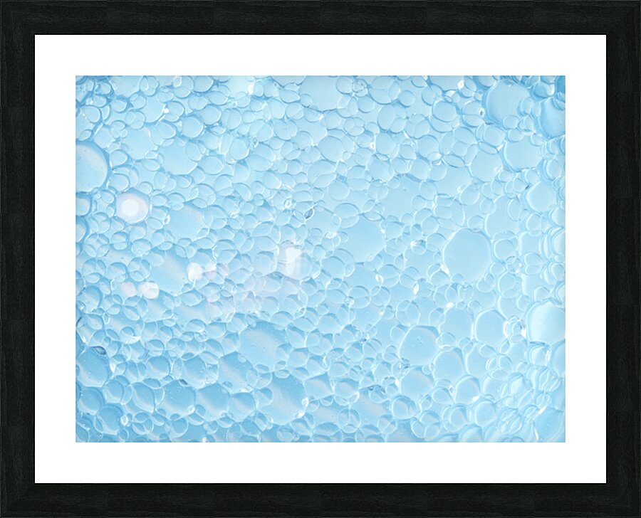 Blue Bubble Symphony Picture Frame print