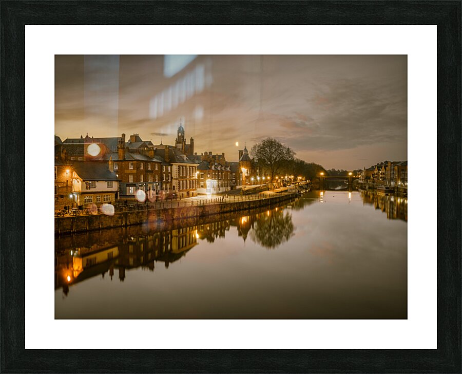 Sunset Over York’s Riverbanks Picture Frame print
