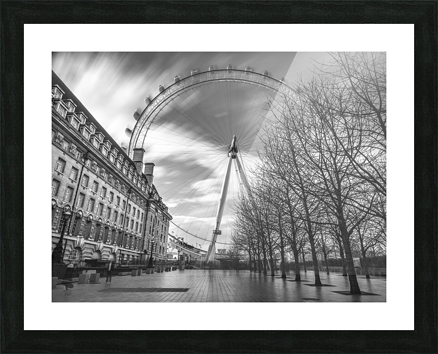 Millennium Wheel in city of London, UK Picture Frame print