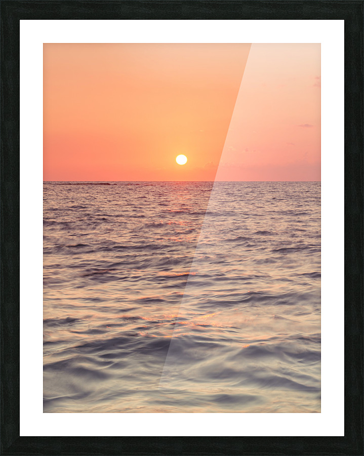 Sunset on the beach Picture Frame print