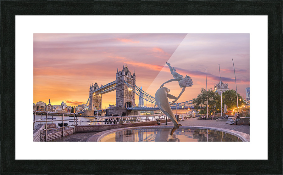 Tower Bridge at sunset, London Picture Frame print