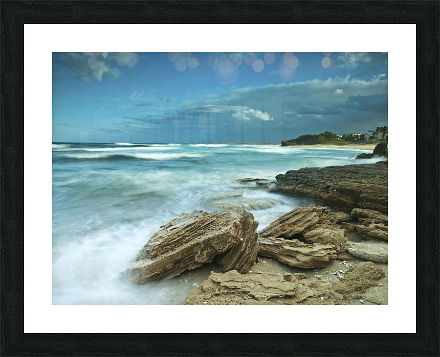 Rocks at sea Picture Frame print